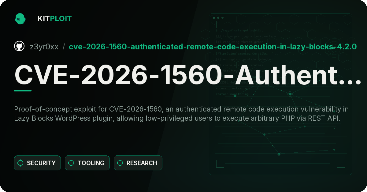 CVE-2026-1560-Authenticated-Remote-Code-Execution-in-Lazy-Blocks-4.2.0 preview