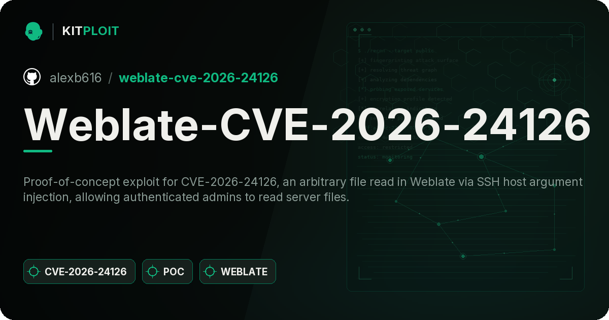 Weblate-CVE-2026-24126 preview