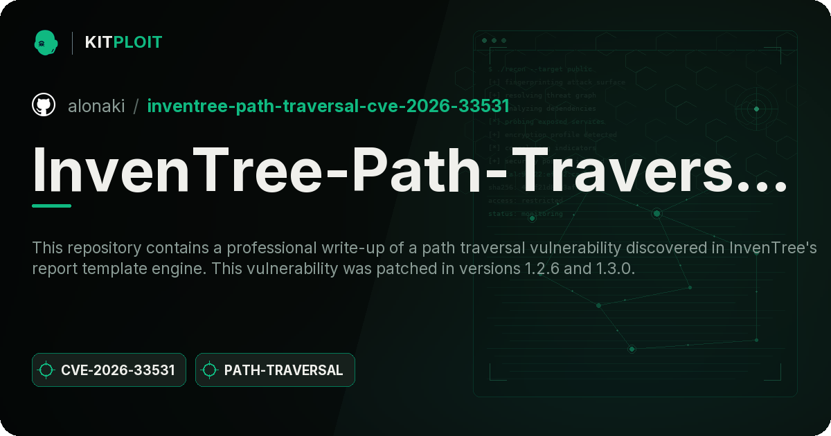 InvenTree-Path-Traversal-CVE-2026-33531 preview