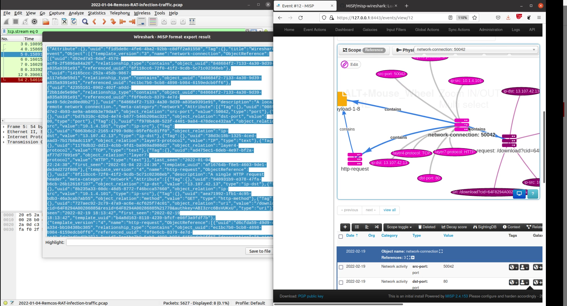 misp-wireshark preview