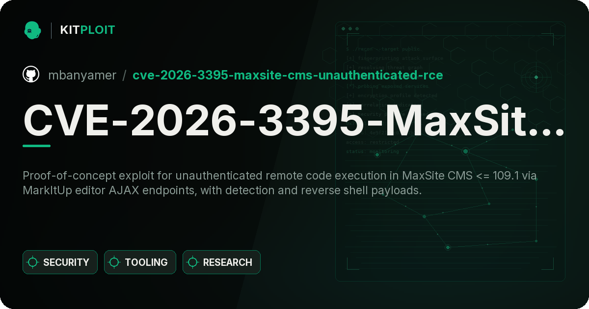 CVE-2026-3395-MaxSite-CMS-Unauthenticated-RCE preview