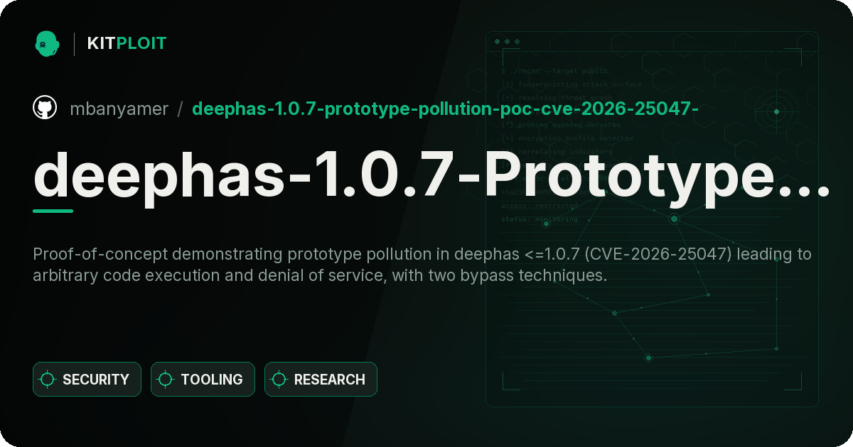 deephas-1.0.7-Prototype-Pollution-PoC-CVE-2026-25047- preview