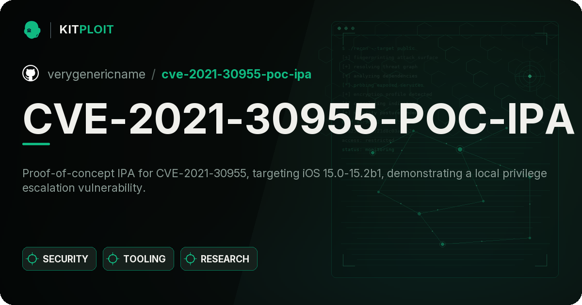 CVE-2021-30955-POC-IPA preview