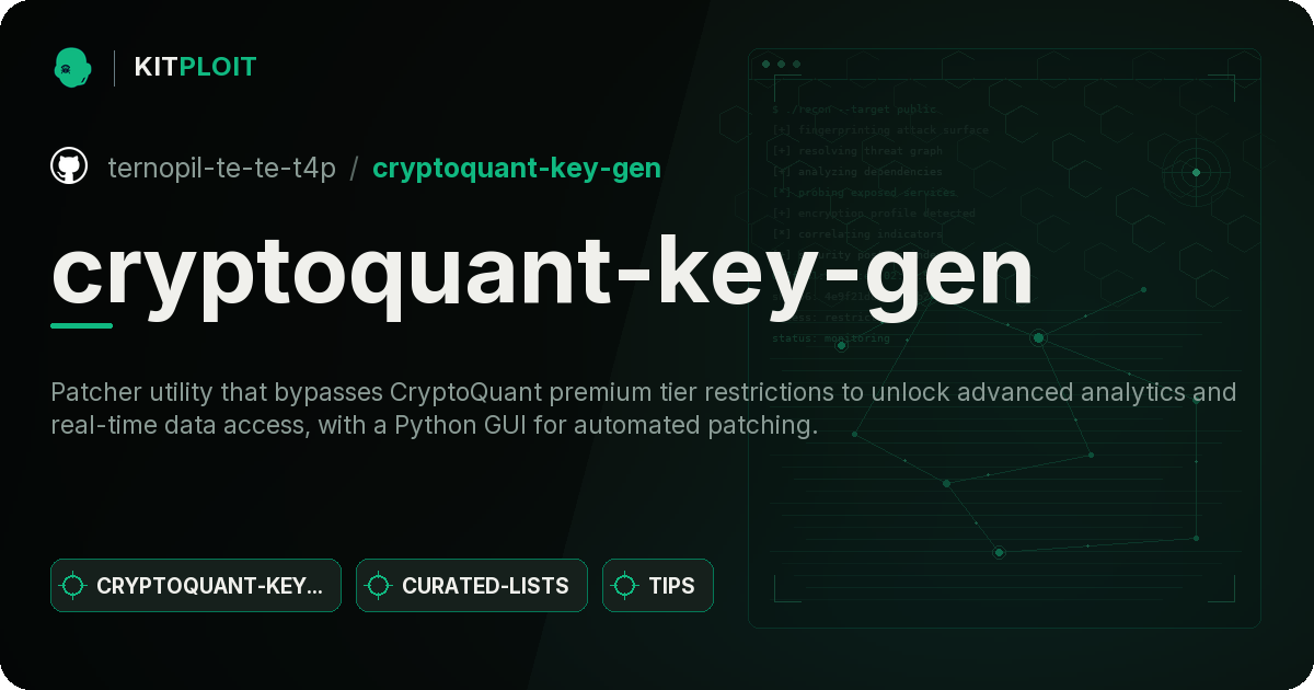 cryptoquant-key-gen