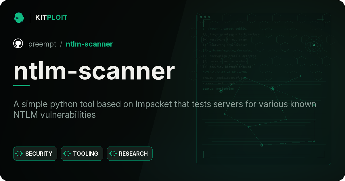 ntlm-scanner preview