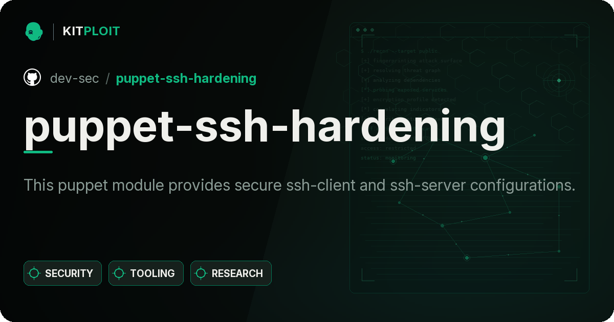 puppet-ssh-hardening