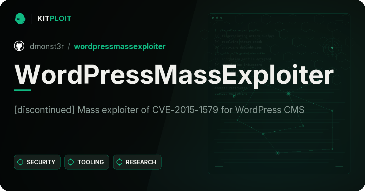 WordPressMassExploiter preview