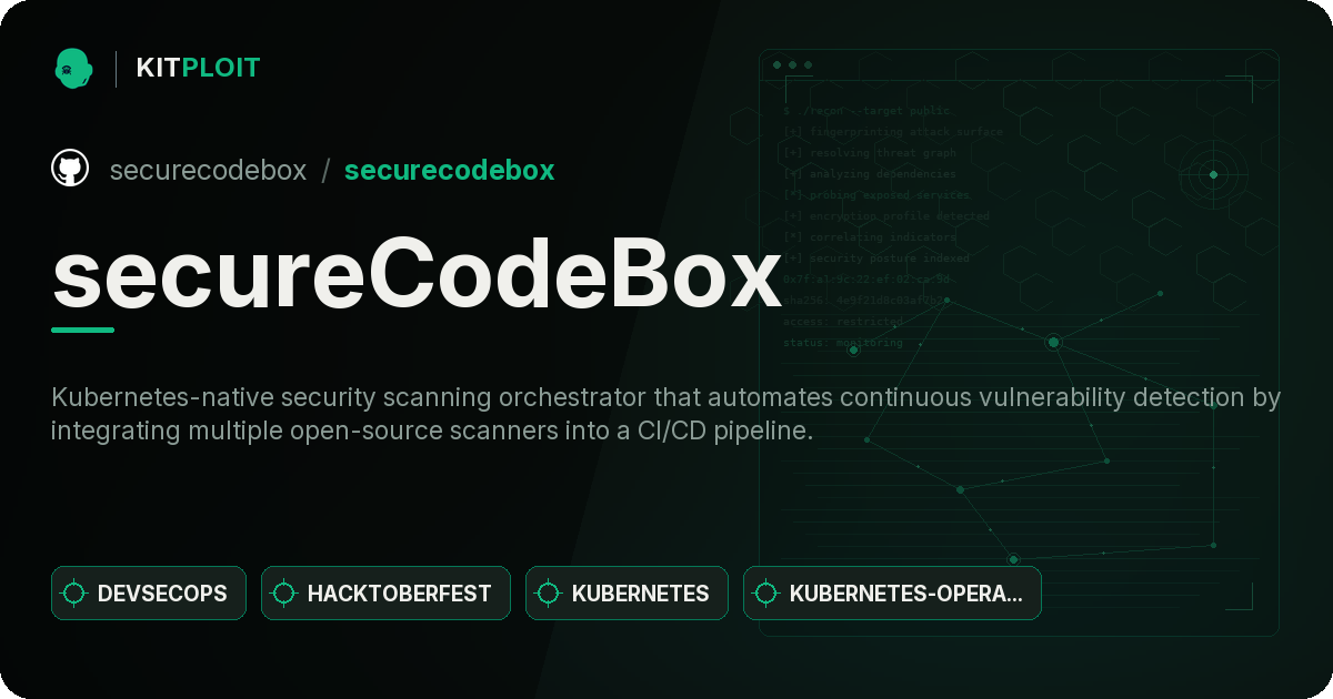 secureCodeBox preview