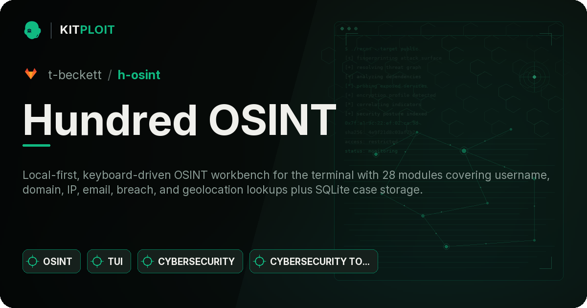 Hundred OSINT preview