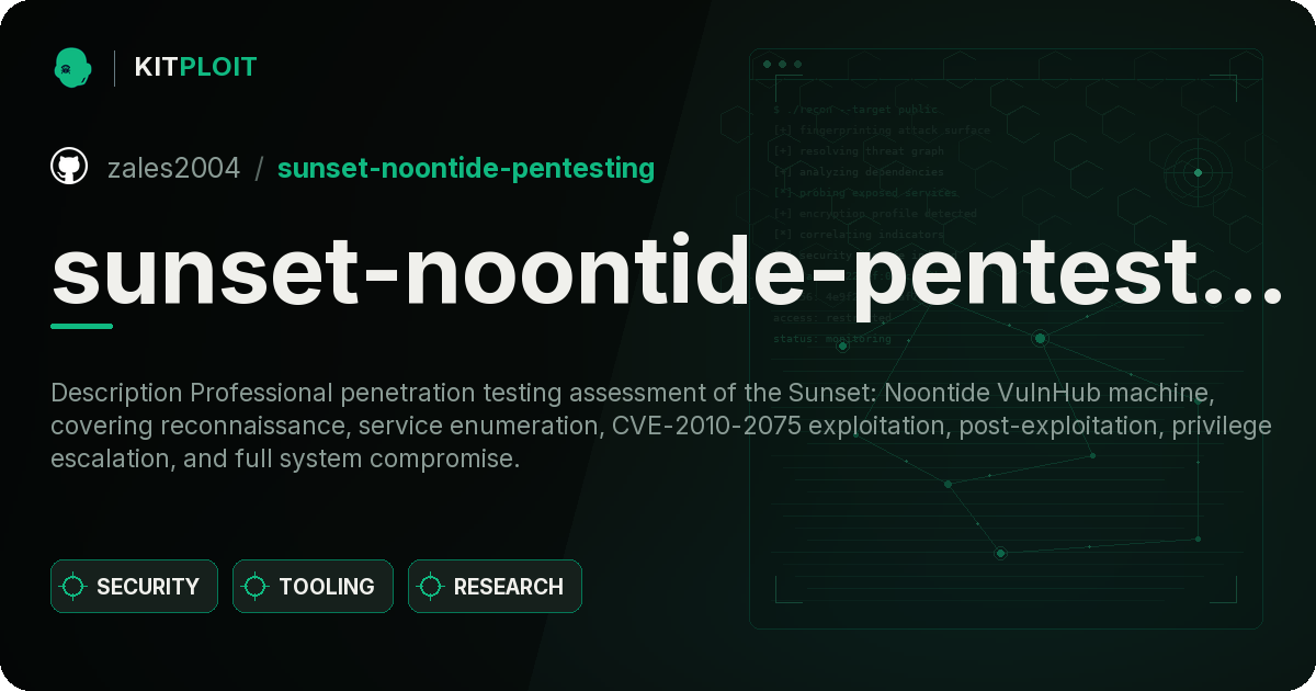 sunset-noontide-pentesting preview