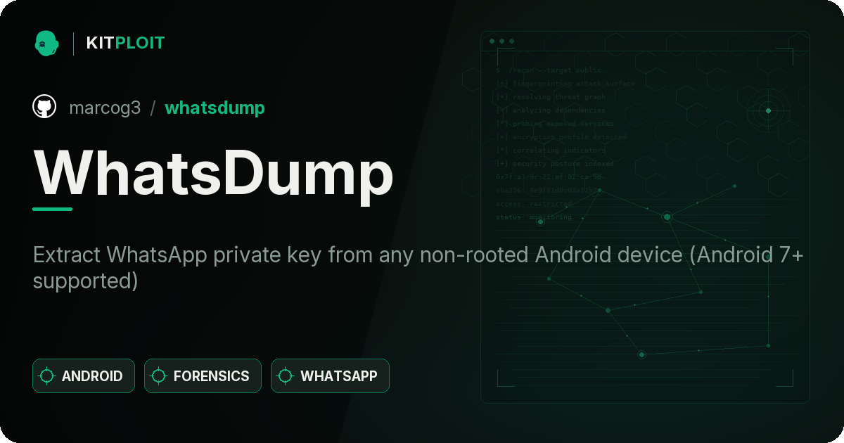 WhatsDump preview