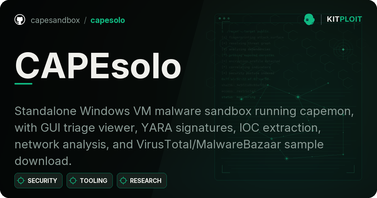 CAPEsolo preview