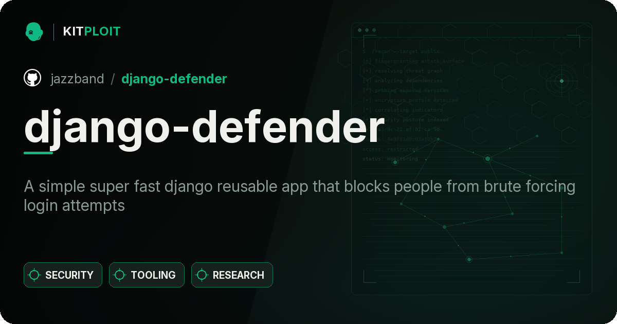 django-defender preview