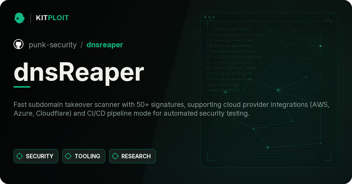 dnsReaper preview