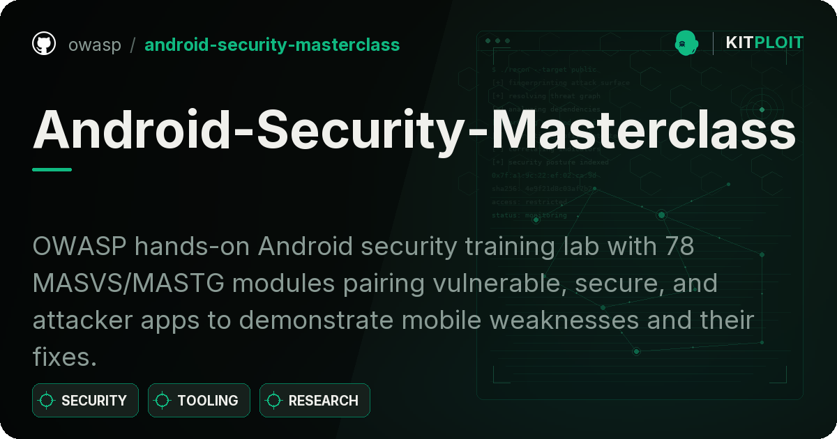 Android-Security-Masterclass preview