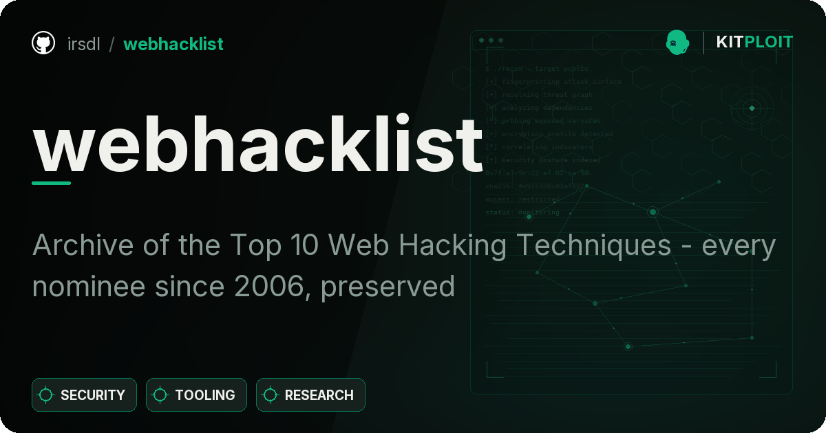 webhacklist preview
