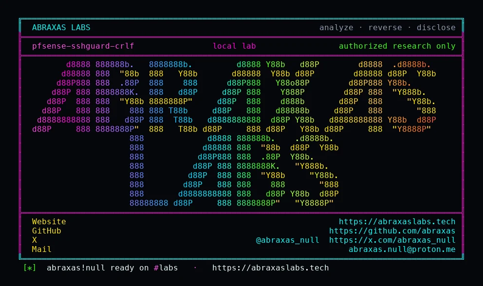 pfsense-sshguard-crlf preview