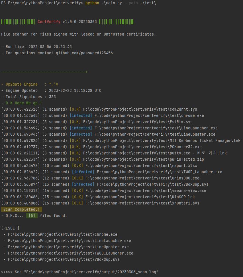 CertVerify preview
