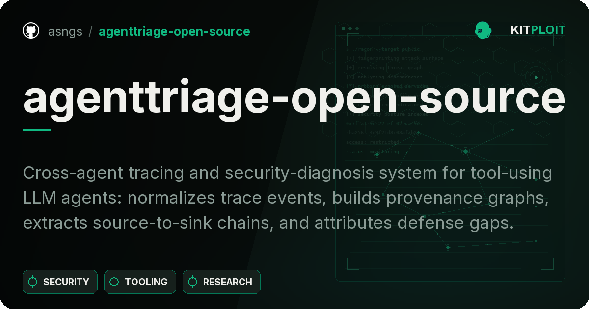 agenttriage-open-source preview