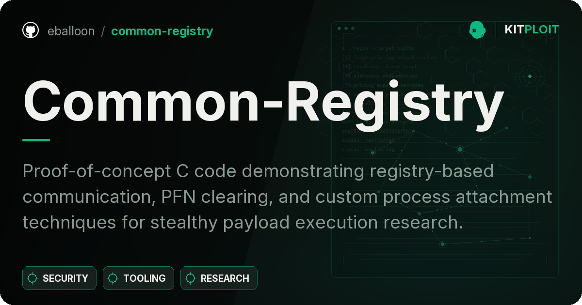 Common-Registry preview