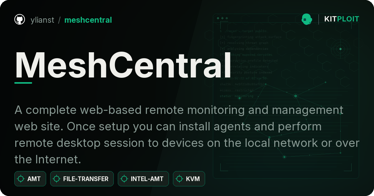 MeshCentral preview