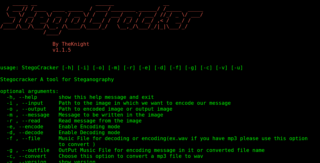 StegoCracker preview