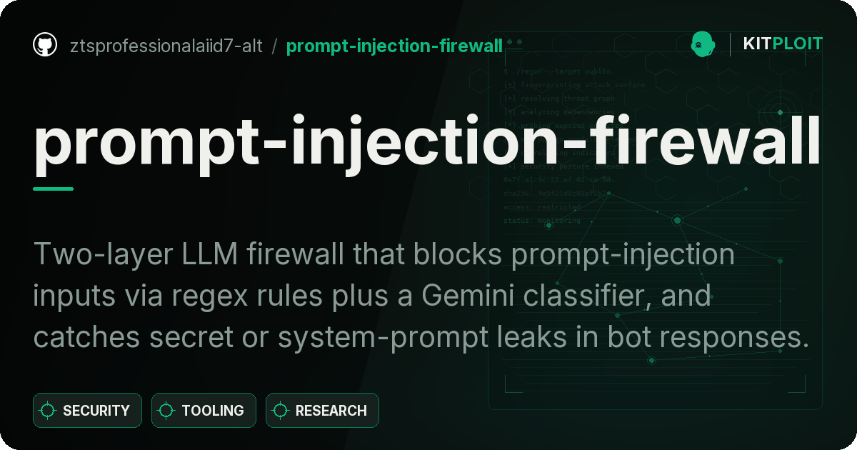 prompt-injection-firewall preview