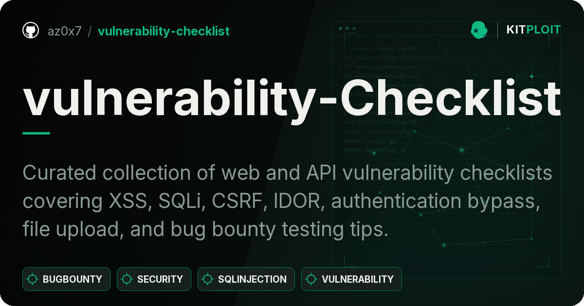vulnerability-Checklist preview