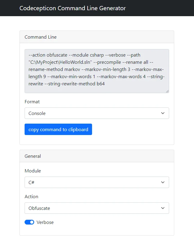 Codecepticon preview