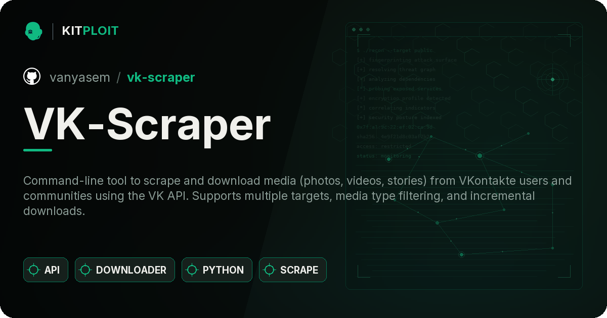 VK-Scraper preview
