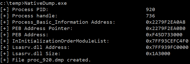 NativeDump preview