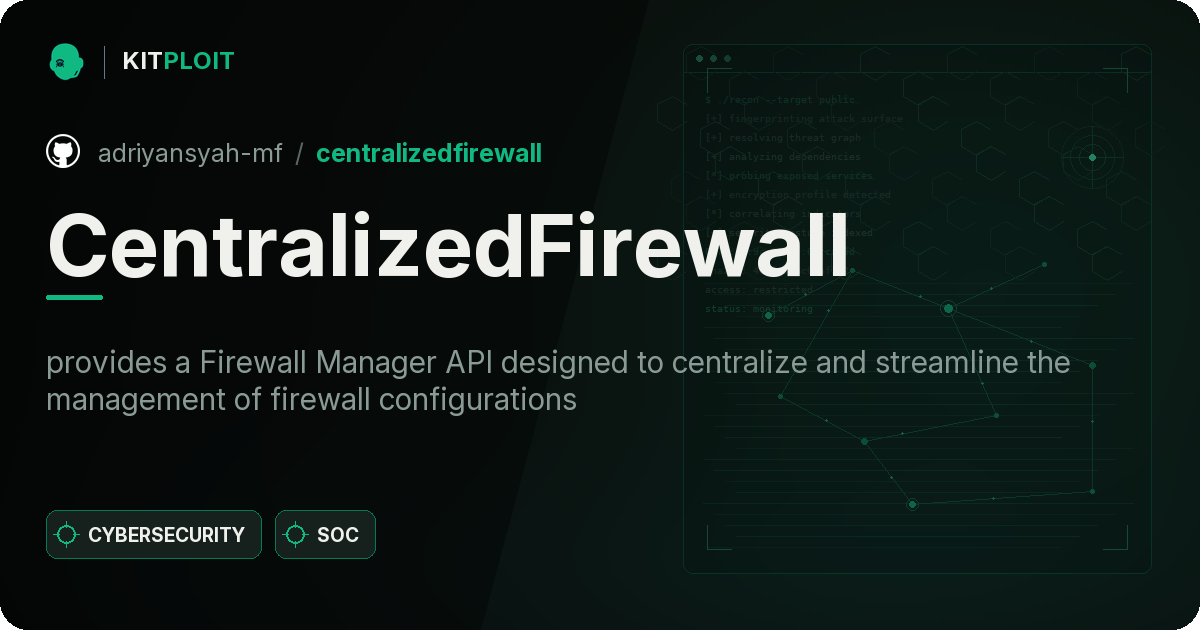 CentralizedFirewall preview