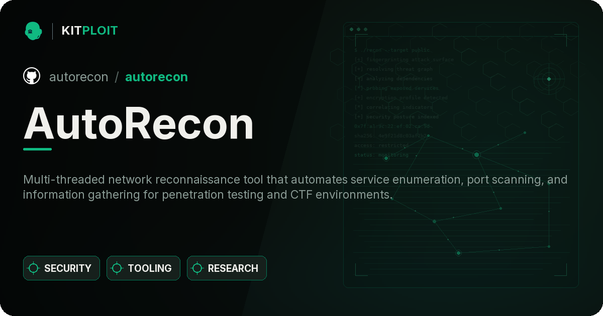 AutoRecon preview