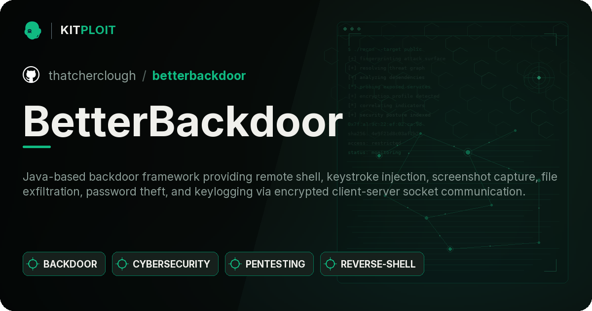 BetterBackdoor preview
