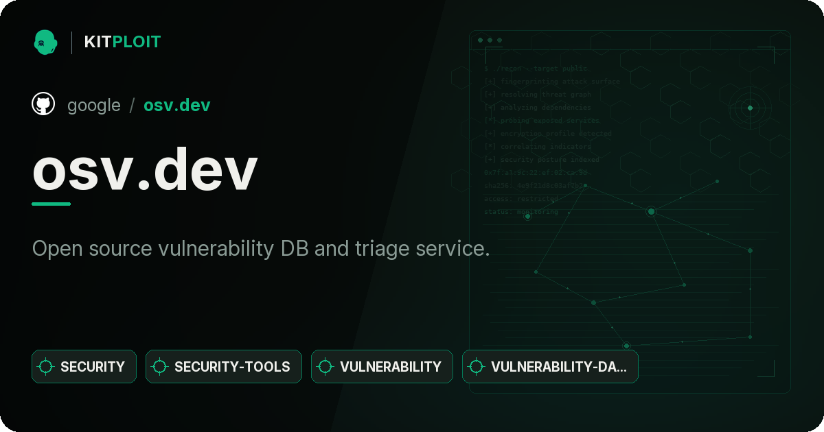 osv.dev preview
