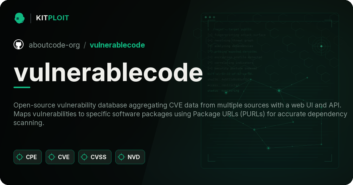 vulnerablecode preview