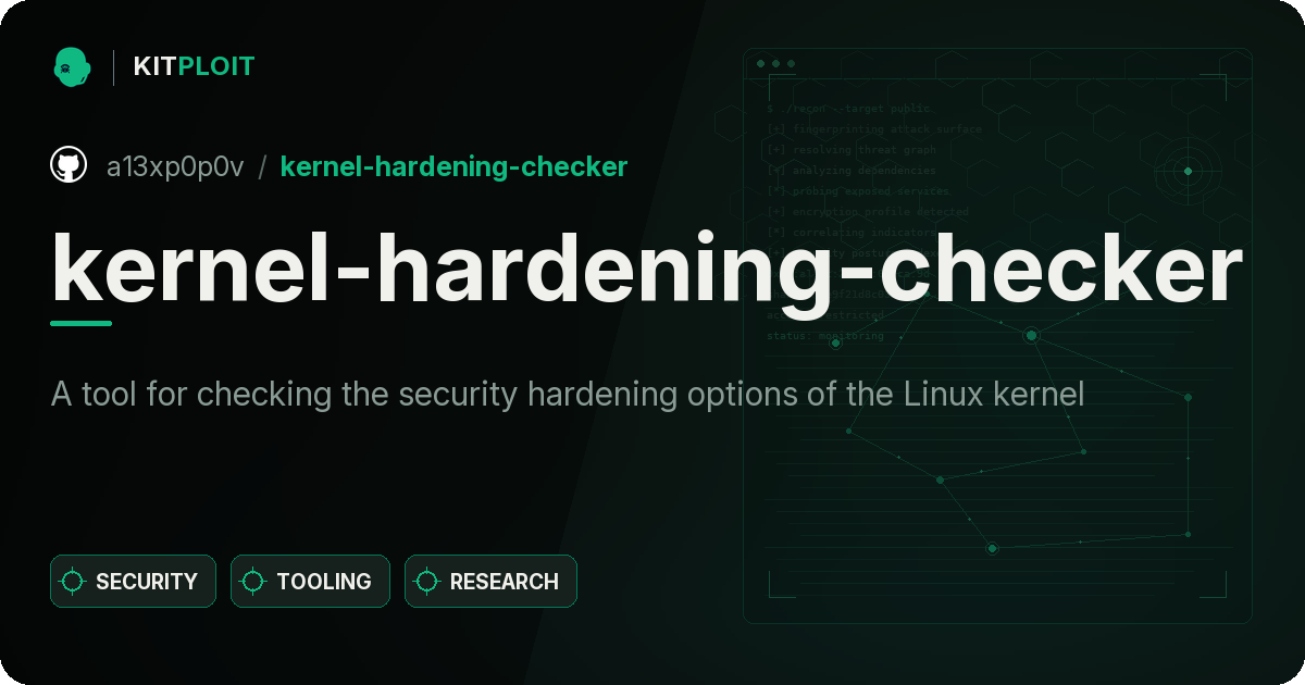 kernel-hardening-checker preview
