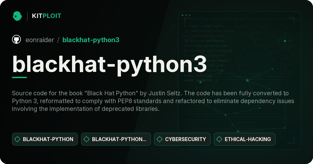 blackhat-python3 preview