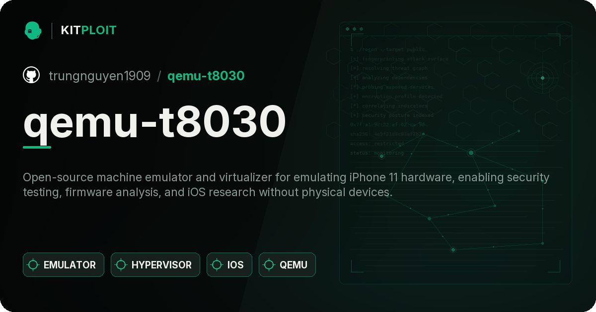 qemu-t8030 preview