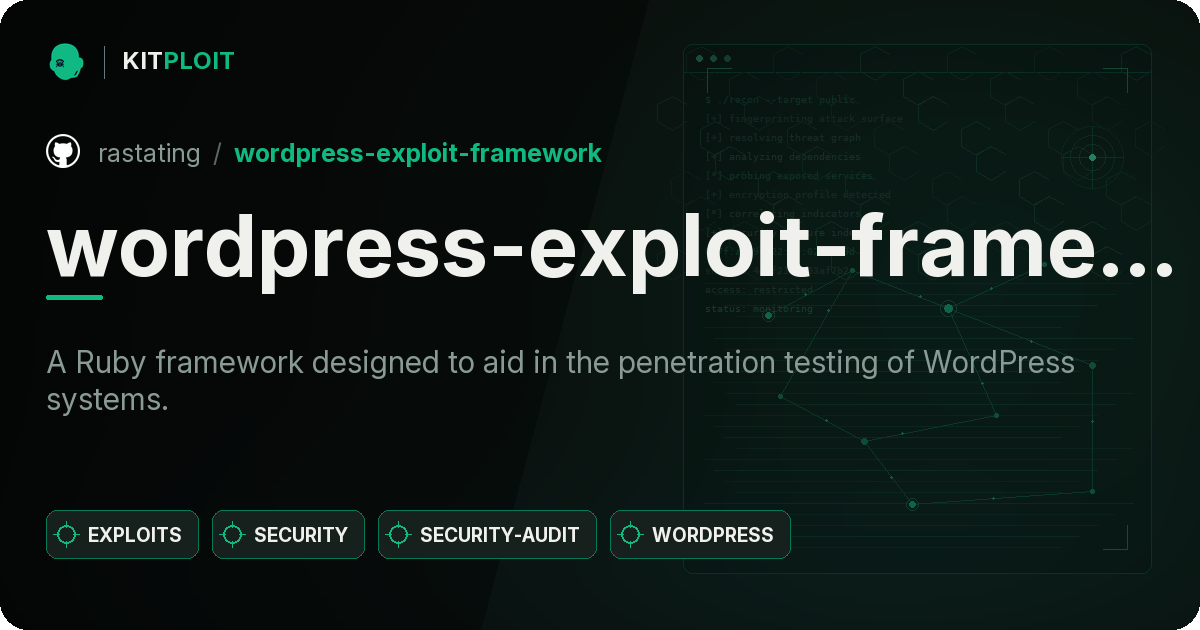 wordpress-exploit-framework preview