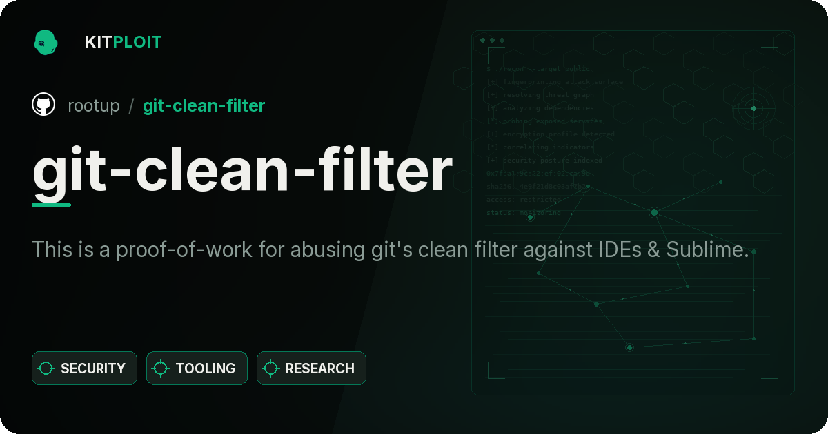 git-clean-filter preview