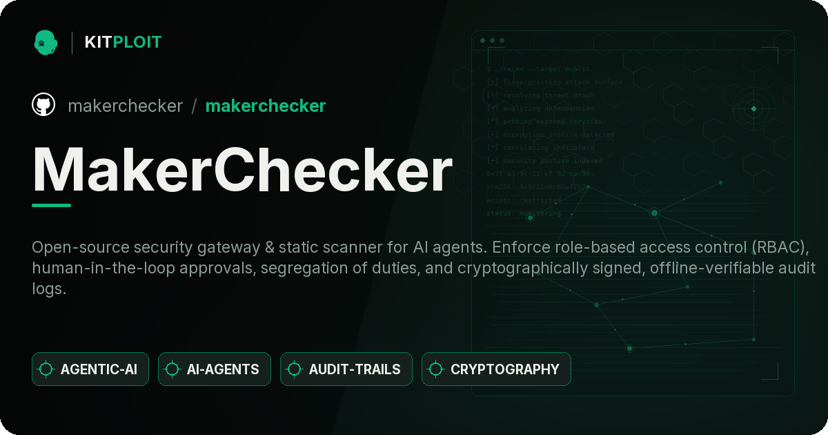 MakerChecker preview