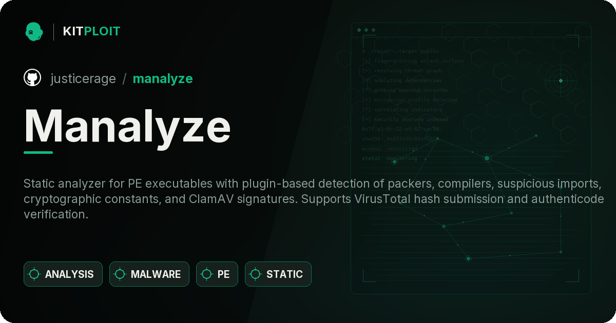 Manalyze preview