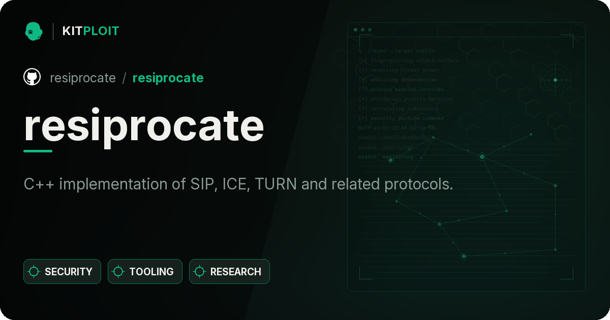 resiprocate preview