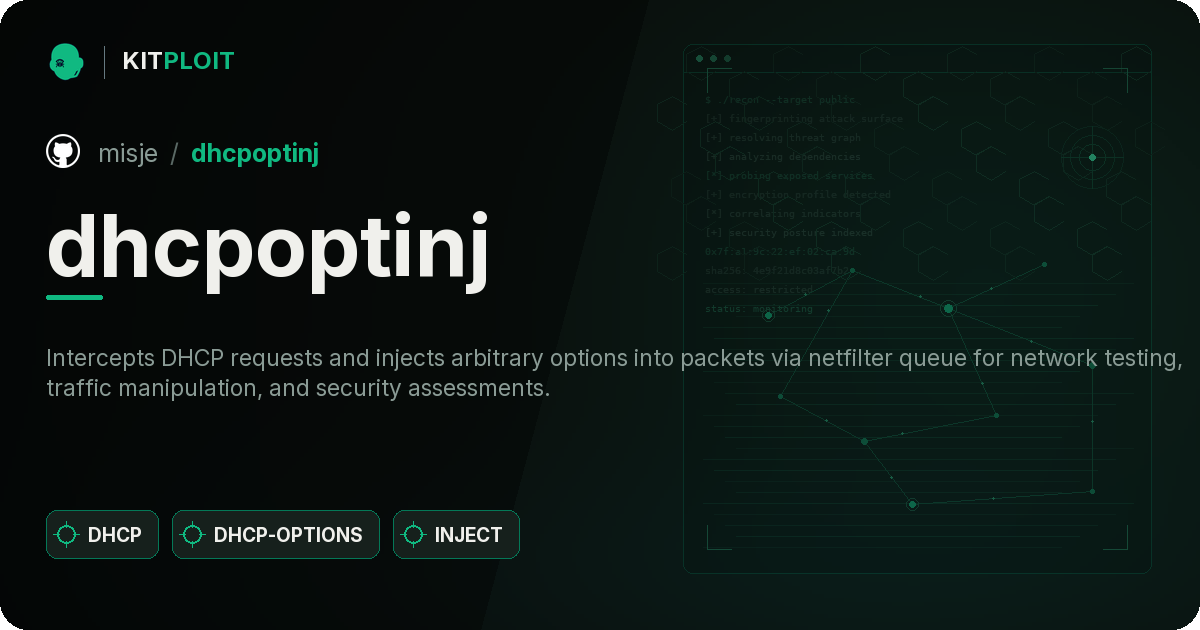 dhcpoptinj preview