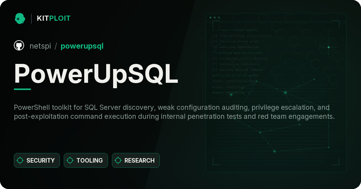 PowerUpSQL preview