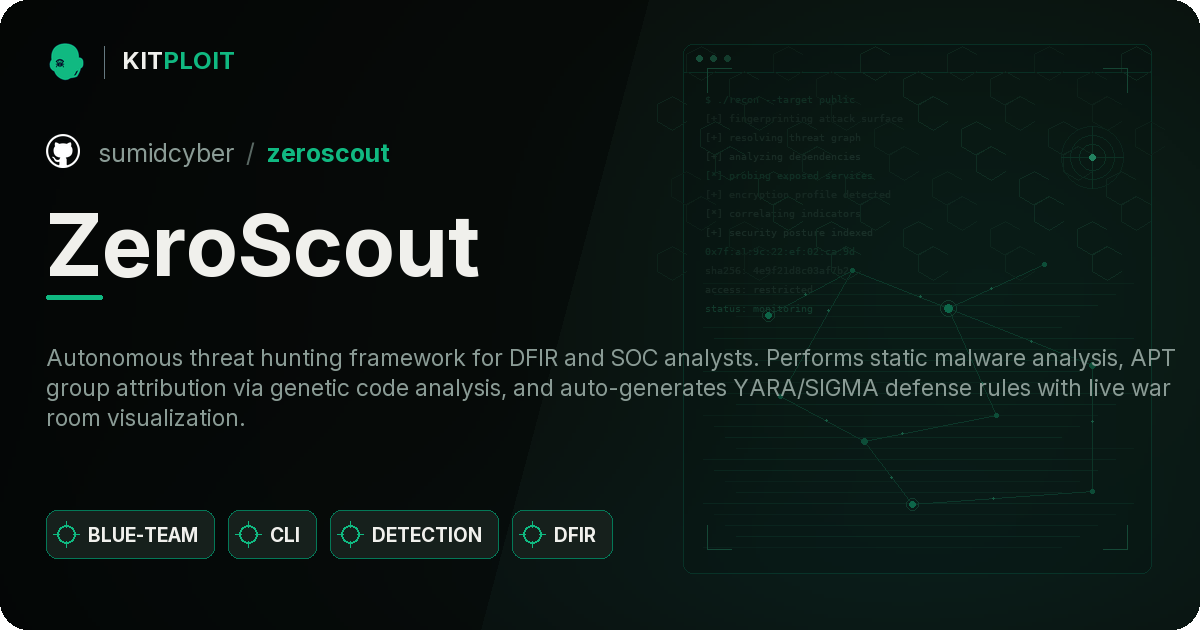 ZeroScout preview