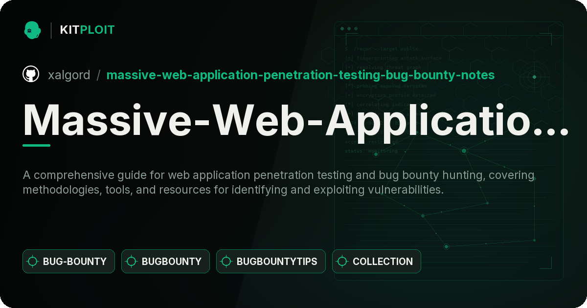Massive-Web-Application-Penetration-Testing-Bug-Bounty-Notes preview